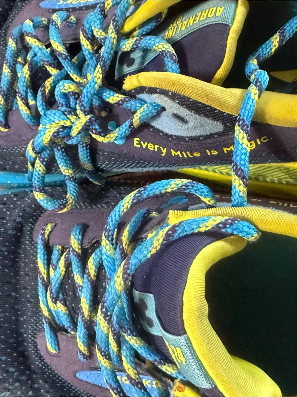 Brooks  Blue and Yellow RunDisney Inspired Sneakers
